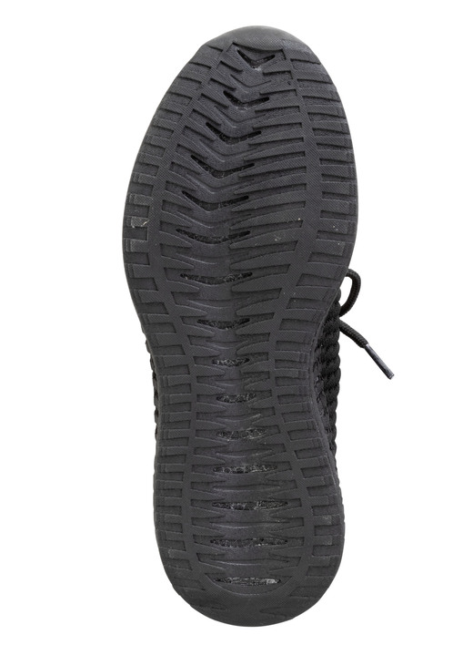 Slipper & Schnürschuhe - Schnür-Sneaker aus strukturiertem Textilmaterial, in Größe 040 bis 046, in Farbe WEISS Ansicht 6