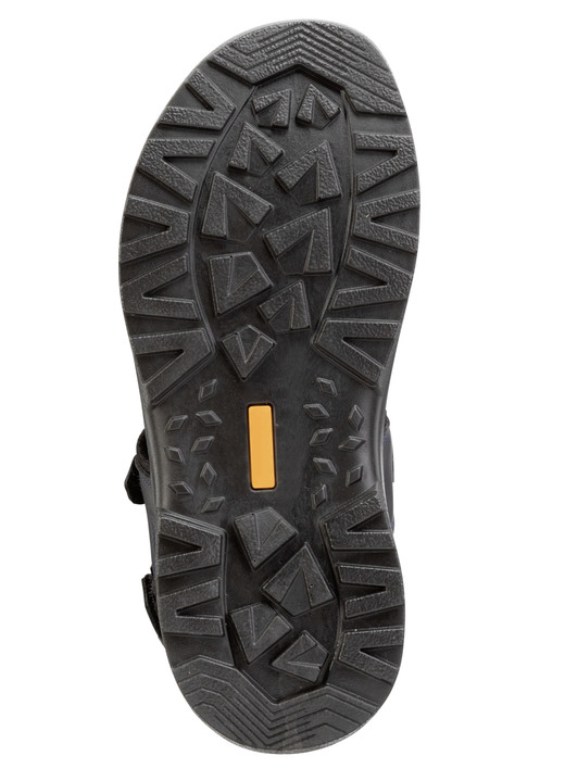 Sandalen & Pantoletten - GINO GALANTE Trekking-Sandale aus Nappaleder und Textilmaterial, in Größe 040 bis 047, in Farbe DUNKELBLAU-SCHWARZ Ansicht 3