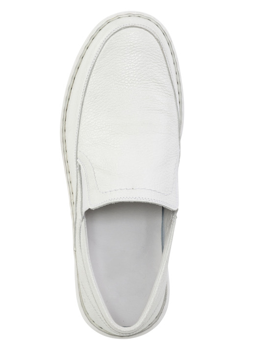 Slipper & Schnürschuhe - GINO GALANTE Slipper aus genarbtem Nappaleder, in Größe 040 bis 046, in Farbe NATURWEISS Ansicht 2