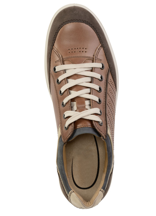 Slipper & Schnürschuhe - GINO Galante Sneaker mit Kontrast-Besätzen und Zierlochung, in Größe 040 bis 047, in Farbe BLAU Ansicht 9