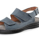 Sandalen & Pantoletten - GINO GALANTE Sandale aus gefettetem, schattiertem Rind-Nubukleder, in Größe 040 bis 047, in Farbe JEANS – Farbe JEANS – Ansicht 1