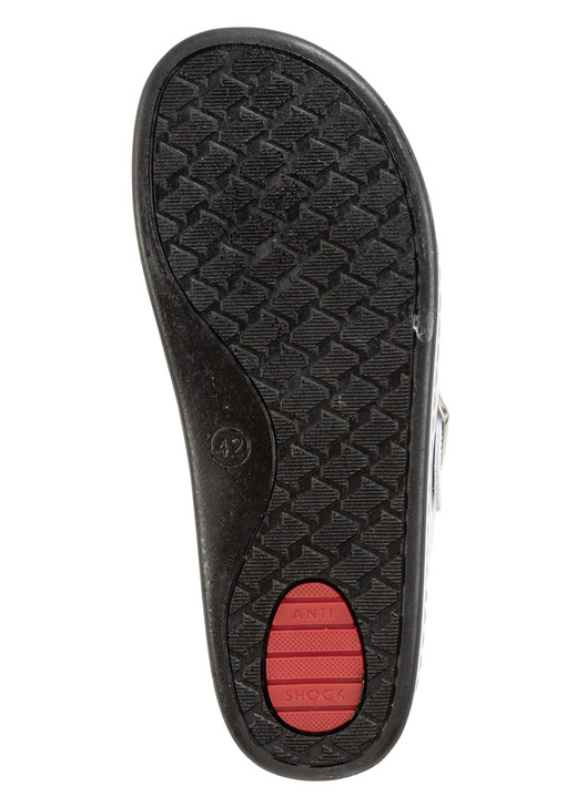 Sandalen & Pantoletten - Pantolette aus Nappaleder mit luftiger Perforation, in Größe 041 bis 046, in Farbe COGNAC Ansicht 9