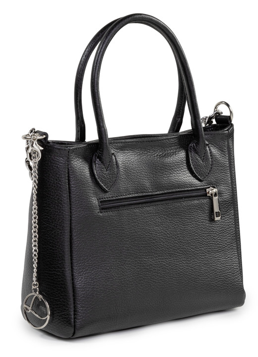 Taschen - Laurina Tasche aus genarbtem Kalb-Nappaleder mit Zierkette, in Farbe HELLBLAU Ansicht 5