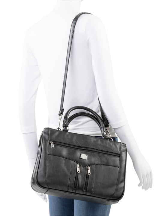 Taschen - Laurina, Tasche, Damen, mit abnehmbarem, verstellbarem Umhängeriemen, in Farbe SCHWARZ Ansicht 2
