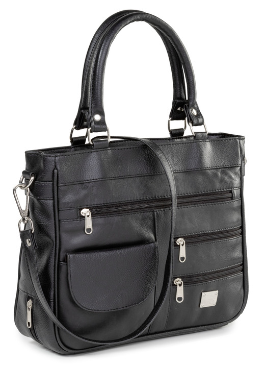 Taschen - Laurina Tasche aus Nappaleder und Synthetikmaterial Taschen - Laurina Tasche aus Nappaleder und Synthetikmaterial, in Farbe SCHWARZ