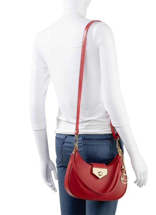 Taschen - Laurina Tasche aus Kalb-Nappaleder, in Farbe ROT Ansicht 3