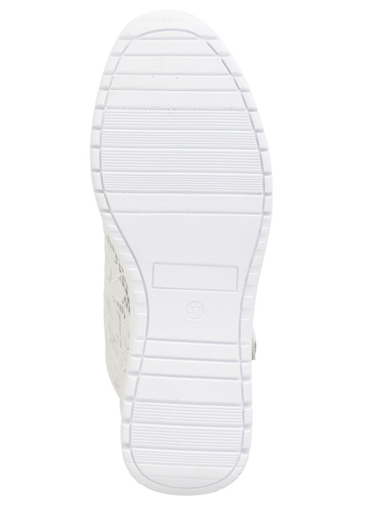 Komfortschuhe - ELENA EDEN, schicke Damen-Boots, Weite G, mit herausnehmbarem Fußbett, in Größe 036 bis 042, in Farbe WEISS Ansicht 3