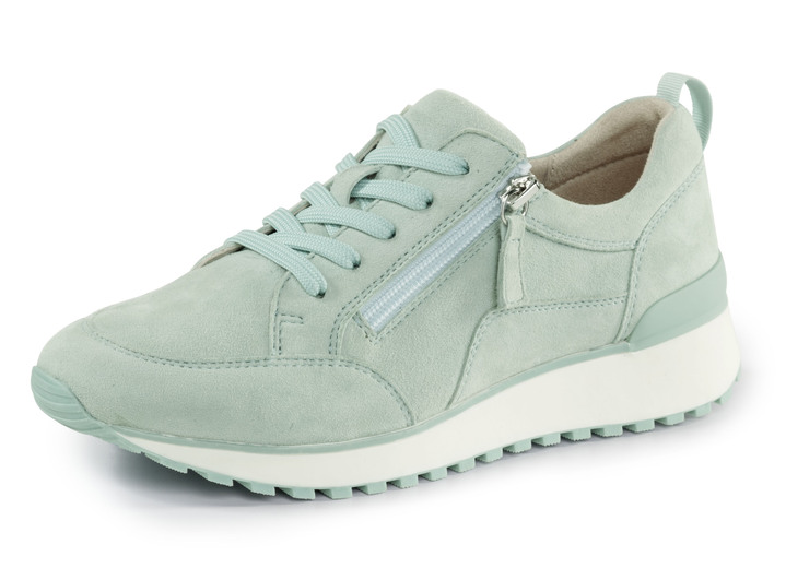 Komfortschuhe - Caprice, trendige Damen-Sneaker, Weite G, mit herausnehmbarem Fußbett, in Größe 036 bis 042, in Farbe TÜRKIS Ansicht 1