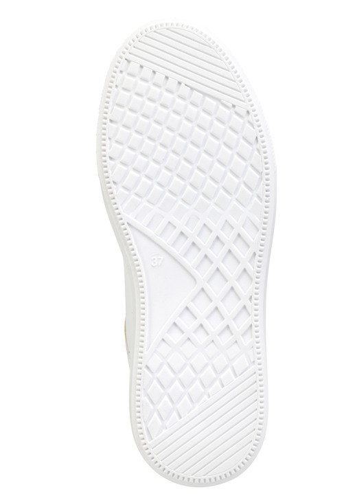 Komfortschuhe - ELENA EDEN Sneaker mit niedlichen Herzchen besetzt, in Größe 035 bis 041, in Farbe WEISS-BUNT Ansicht 3