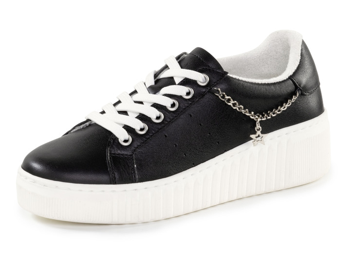 Komfortschuhe - ELENA EDEN, stylische Damen-Sneaker, Weite G, herausnehmbares Fußbett, in Größe 036 bis 042, in Farbe SCHWARZ Ansicht 1