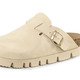 Komfortschuhe - ELENA EDEN, klassische Damen-Clogs, Weite H, mit Klettspange, in Größe 036 bis 042, in Farbe BEIGE – Farbe BEIGE – Ansicht 1