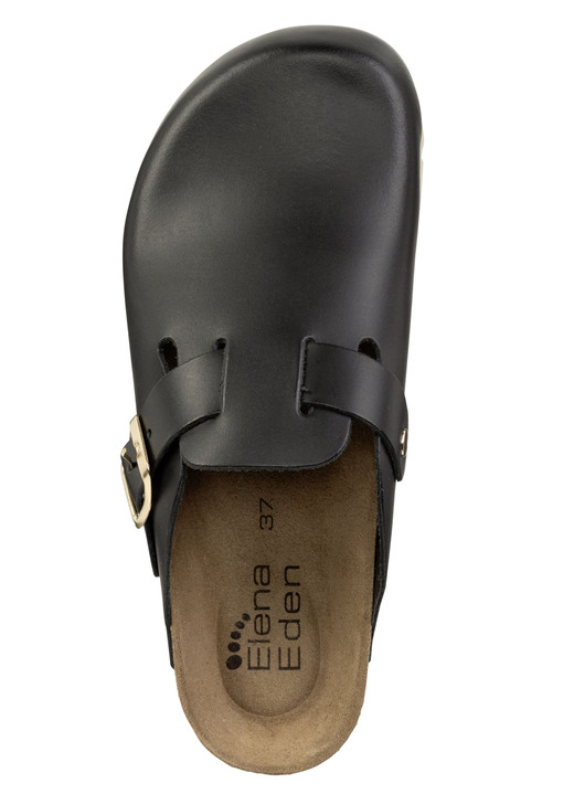 Komfortschuhe - ELENA EDEN, klassische Damen-Clogs, Weite H, mit Klettspange, in Größe 036 bis 042, in Farbe BEIGE Ansicht 5