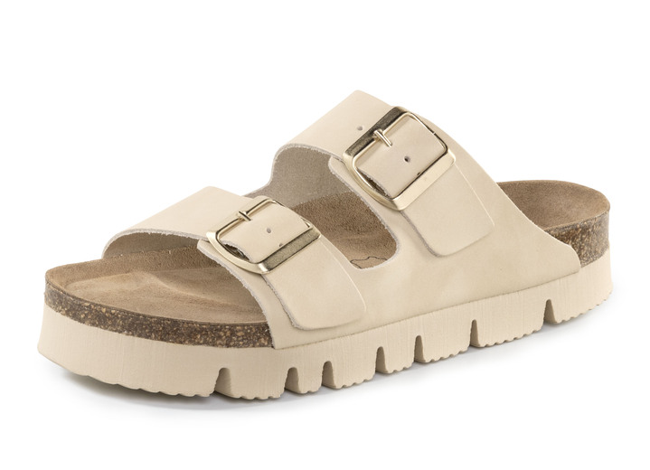 Komfortschuhe - ELENA EDEN aus Nappaleder, in Größe 036 bis 042, in Farbe BEIGE Ansicht 1