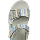 Komfortschuhe - ELENA EDEN Sandale aus interessantem Bast-Material, in Größe 036 bis 042, in Farbe BEIGE-MULTI – Farbe BLAU-MULTI – Ansicht 2