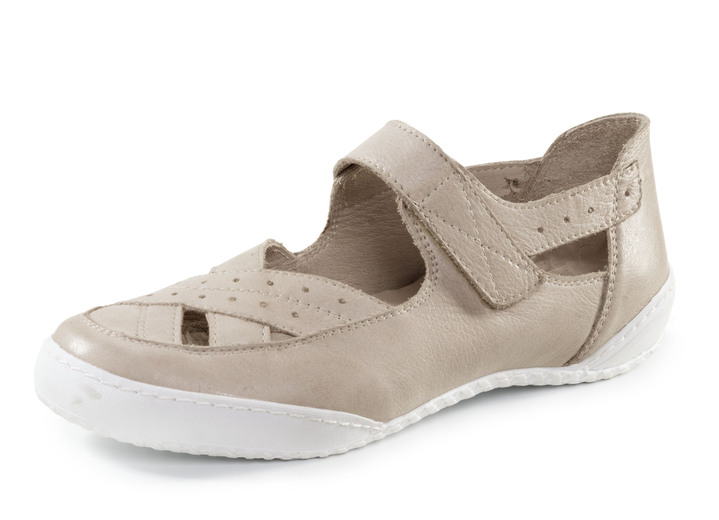 Slipper & Schnürschuhe - ELENA EDEN Slipper aus weichem Nappaleder, in Größe 036 bis 041, in Farbe WEISS Ansicht 4