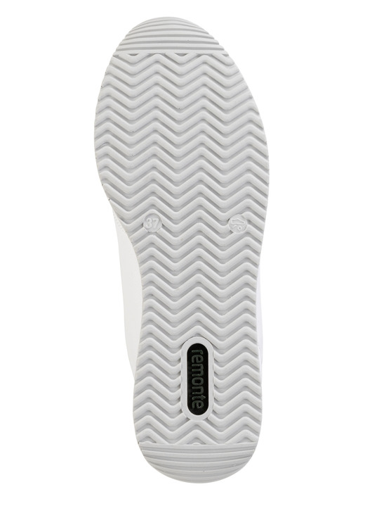 Slipper & Schnürschuhe - Remonte Schnür-Sneaker mit silberfarben schimmerndem Kontrast-Besatz, in Größe 036 bis 042, in Farbe WEISS Ansicht 3