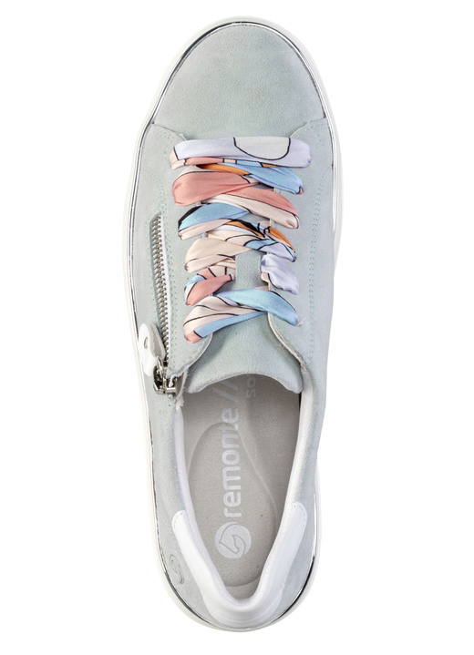 Komfortschuhe - Remonte Sneaker mit bunter Schnürung, in Größe 036 bis 042, in Farbe BLEU-WEISS Ansicht 2