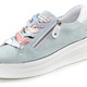 Komfortschuhe - Remonte Sneaker mit bunter Schnürung, in Größe 036 bis 042, in Farbe BLEU-WEISS – Farbe BLEU-WEISS – Ansicht 1