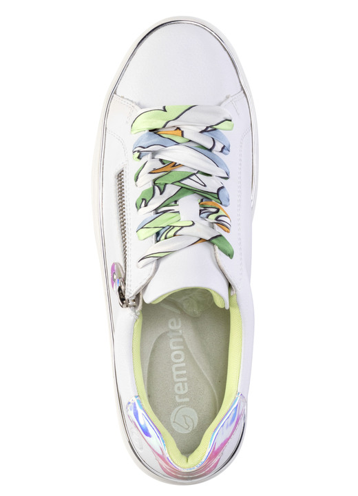 Komfortschuhe - Remonte Sneaker mit bunter Schnürung, in Größe 036 bis 042, in Farbe BLEU-WEISS Ansicht 9