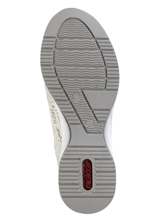 Komfortschuhe - Rieker Schnür-Sneaker aus bedrucktem Synthetikmaterial, in Größe 036 bis 042, in Farbe HELLBLAU-SILBER Ansicht 11