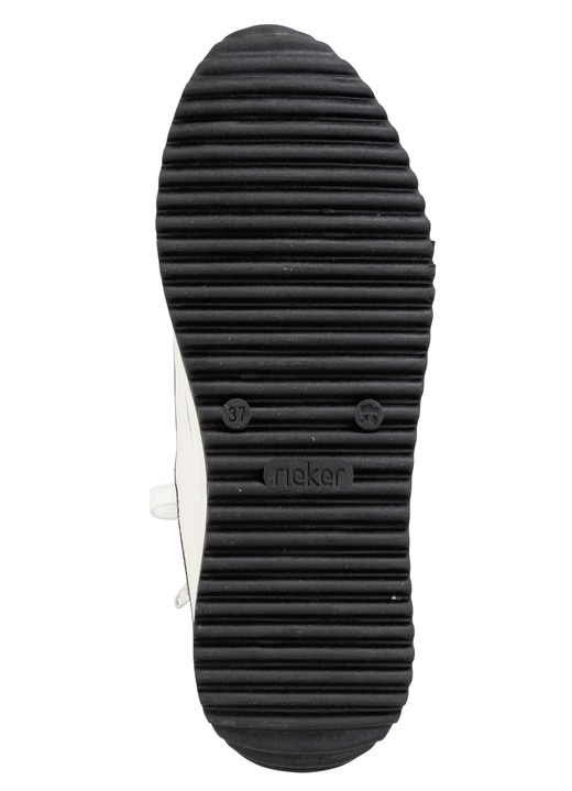 Stiefel & Stiefeletten - Rieker Schnür-Bootie in Leo-Print oder Denim-Style, in Größe 036 bis 042, in Farbe BLEU-WEISS Ansicht 3