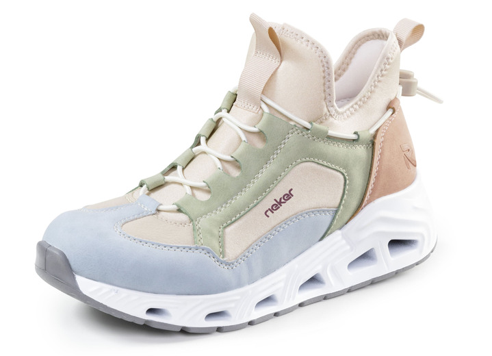 Komfortschuhe - Rieker, stylische Damen-Boots, Weite G, mit herausnehmbarem Fußbett, in Größe 036 bis 043, in Farbe MULTICOLOR Ansicht 1