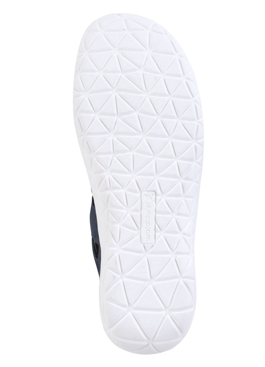 Komfortschuhe - Waldläufer Slipper aus Nubukleder, in Größe 3 1/2 bis 8, in Farbe MARINE Ansicht 3