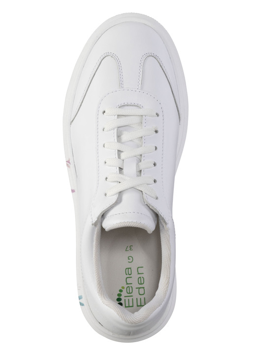 Komfortschuhe - ELENA EDEN Sneaker mit Blumen-Dessin, in Größe 036 bis 042, in Farbe WEISS Ansicht 2