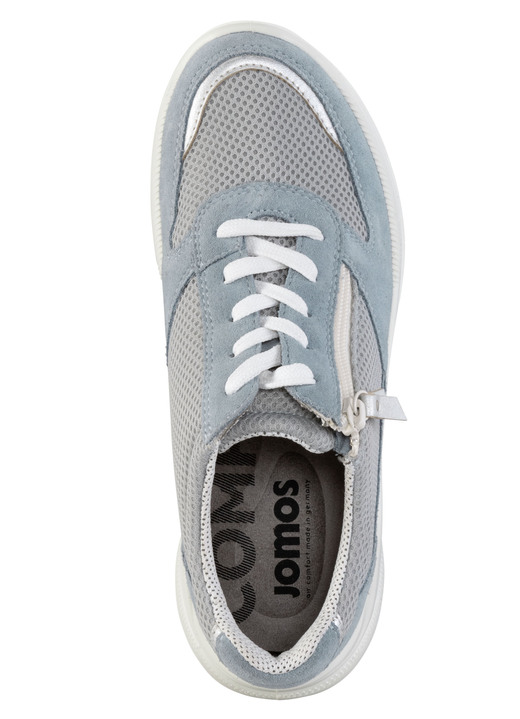 Komfortschuhe - Schnürschuh aus Meshmaterial und Veloursleder, in Größe 036 bis 042, in Farbe HELLBLAU Ansicht 2