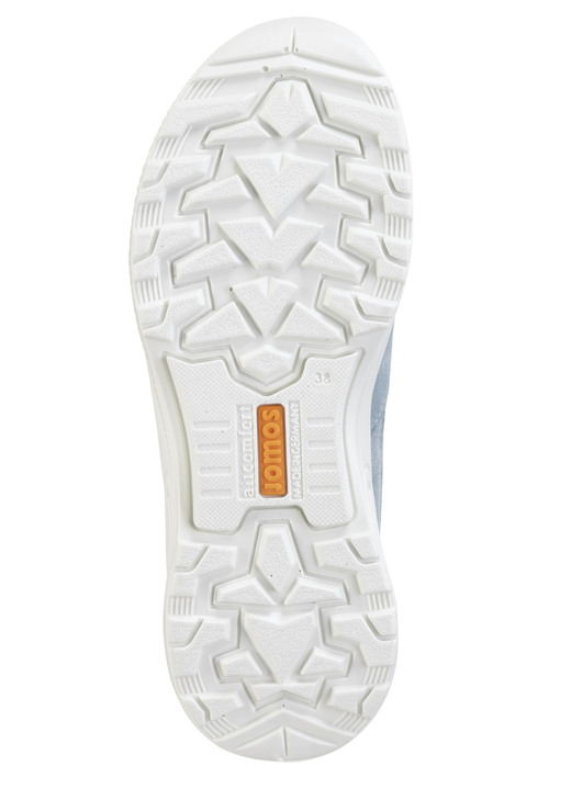 Komfortschuhe - Schnürschuh aus Meshmaterial und Veloursleder, in Größe 036 bis 042, in Farbe HELLBLAU Ansicht 3