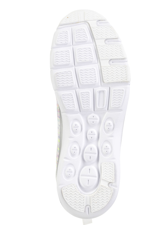 Slipper & Schnürschuhe - ELENA EDEN, trendige Damen-Sneaker, mit herausnehmbarem Fußbett, in Größe 036 bis 042, in Farbe WEISS-BUNT Ansicht 3