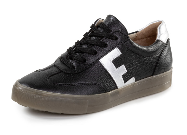 Komfortschuhe - ELENA EDEN Schnür-Sneaker aus genarbtem Nappaleder, in Größe 036 bis 042, in Farbe ALTGOLD-BRAUN Ansicht 4