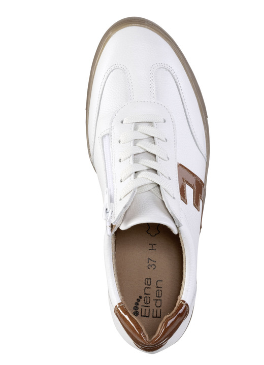 Komfortschuhe - ELENA EDEN Schnür-Sneaker aus genarbtem Nappaleder, in Größe 036 bis 042, in Farbe ALTGOLD-BRAUN Ansicht 8