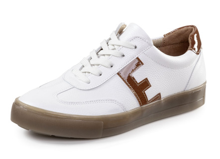 ELENA EDEN Schnür-Sneaker aus genarbtem Nappaleder