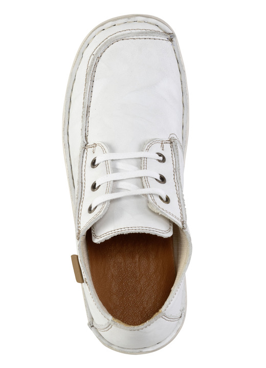 Komfortschuhe - ELENA EDEN Schnürschuh aus Nappaleder mit Knitter-Struktur, in Größe 036 bis 042, in Farbe JEANS Ansicht 5