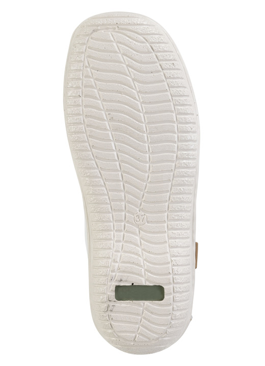 Komfortschuhe - ELENA EDEN Schnürschuh aus Nappaleder mit Knitter-Struktur, in Größe 036 bis 042, in Farbe WEISS Ansicht 3
