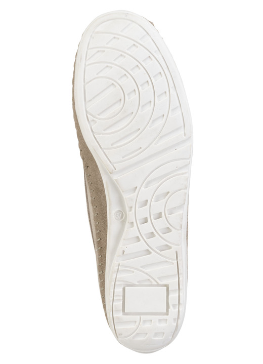 Komfortschuhe - ELENA EDEN Slipper mit seitlichen Gummizügen, in Größe 036 bis 042, in Farbe JEANS Ansicht 9