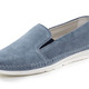 Komfortschuhe - ELENA EDEN Slipper mit seitlichen Gummizügen, in Größe 036 bis 042, in Farbe WEISS – Farbe JEANS – Ansicht 1