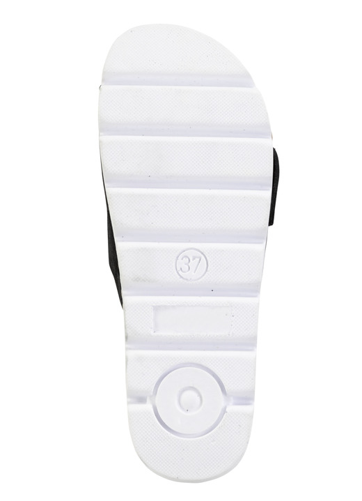 Sandaletten & Pantoletten - ELENA EDEN, trendige Damen-Pantoletten, aus Leder, in Größe 036 bis 042, in Farbe BLEU Ansicht 9