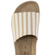 Komfortschuhe - ELENA EDEN Pantolette aus grob gewebtem Textilmaterial, in Größe 036 bis 042, in Farbe BEIGE-WEISS – Farbe BEIGE-WEISS – Ansicht 2