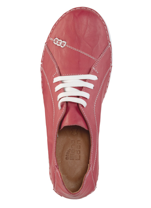 Slipper & Schnürschuhe - ELENA EDEN Schnürschuh mit Knitter-Struktur und Zier-Nähten, in Größe 036 bis 041, in Farbe MARINE Ansicht 5