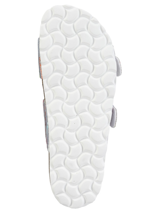 Komfortschuhe - ELENA EDEN Pantolette aus interessant dessiniertem Synthetik, in Größe 036 bis 042, in Farbe PINK-BUNT Ansicht 6