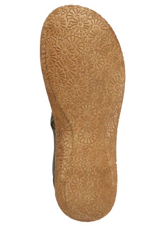 Komfortschuhe - ELENA EDEN Slipper aus Nappaleder mit Knitter-Struktur, in Größe 036 bis 042, in Farbe JEANS Ansicht 6