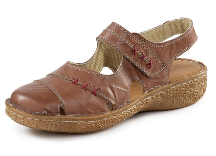 ELENA EDEN Slipper aus Nappaleder mit Knitter-Struktur