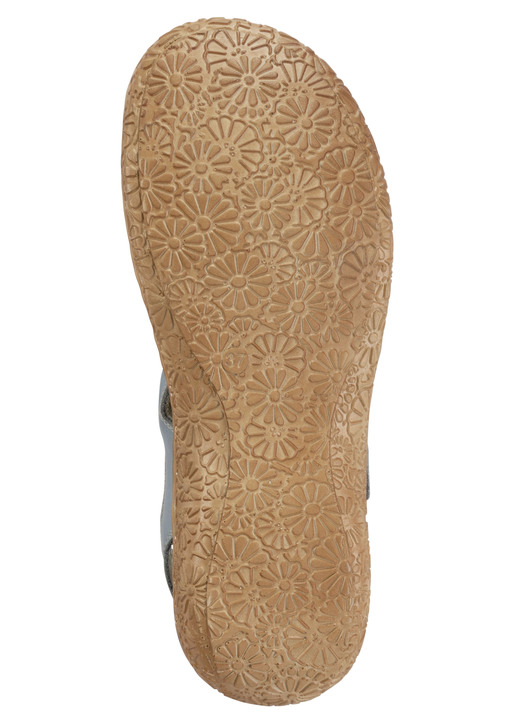 Komfortschuhe - ELENA EDEN Slipper aus Nappaleder mit Knitter-Struktur, in Größe 036 bis 042, in Farbe JEANS Ansicht 3