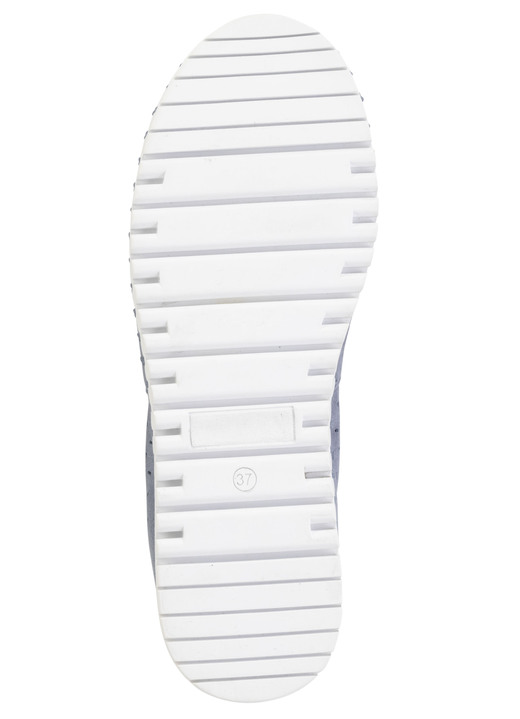 Komfortschuhe - ELENA EDEN, sommerliche Damen-Slipper, Weite H, mit herausnehmbarem Fußbett, in Größe 036 bis 042, in Farbe JEANS Ansicht 3