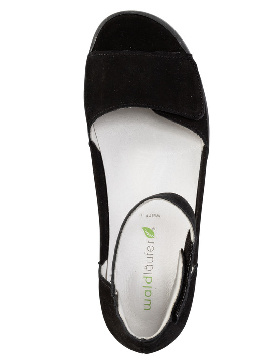 Komfortschuhe - Waldläufer Sandale mit herausnehmbarem Lederfußbett, in Größe 3 1/2 bis 8, in Farbe ANTIKGOLD Ansicht 5