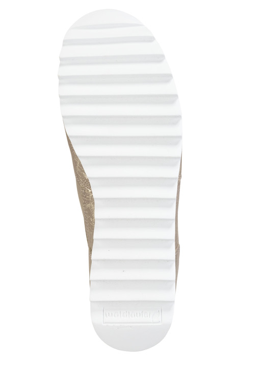 Komfortschuhe - Waldläufer Schnür-Sneaker aus effektvoll geprägtem Nubukleder, in Größe 3 1/2 bis 8, in Farbe ANTIKGOLD Ansicht 3