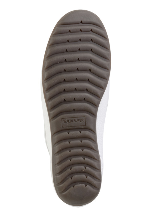 Komfortschuhe - Waldläufer, bequeme Damen-Slipper, Weite H, mit herausnehmbarem Fußbett, in Größe 3 1/2 bis 8, in Farbe WEISS Ansicht 3