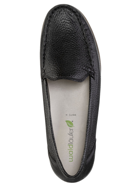 Komfortschuhe - Waldläufer, bequeme Damen-Slipper, Weite H, mit herausnehmbarem Fußbett, in Größe 3 1/2 bis 8, in Farbe WEISS Ansicht 5